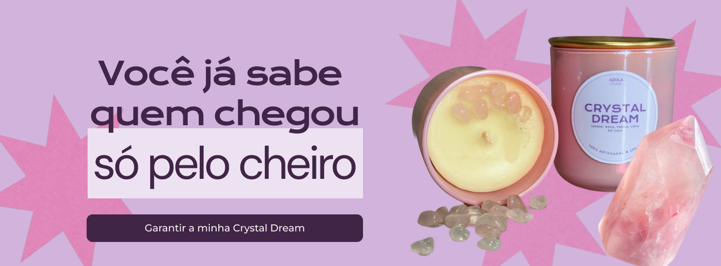 Você já sabe quem chegou só pelo cheiro. Garanta a coleção Crystal Dream.